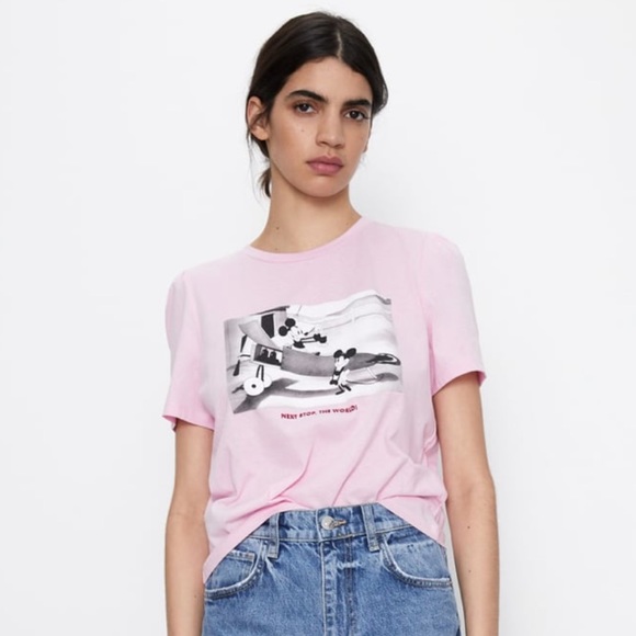 Zara Tops Zara Disney Print Tshirt Poshmark